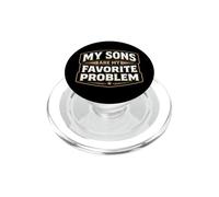 My Sons Are My Favorite Problem Funny Father's Day Dad Joke PopSockets PopGrip for MagSafe