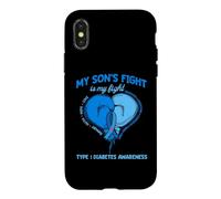My Son's Fight Is My Fight Type 1 Diabetes Awareness Month Case for iPhone X/XS