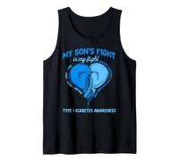My Son's Fight is My Fight Type 1 Diabetes Awareness Month Tank Top