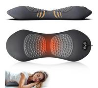 My Soothe Lab 3 in 1 Back Massager, with Adjustable Height for Bed and Chair,Back Massager with Heat, Back Support Pillow for Lower Back Pain Relief,Waist Wedge Bolster(Dark Grey)