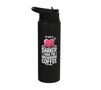 My Soul is Darker Than Breakroom Coffee Goth Stainless Steel Insulated Water Bottle