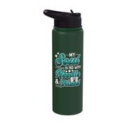 My Soul is Fed with Needle and Thread Quilting Sewing Stainless Steel Insulated Water Bottle