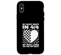 My Soul Lives On The Off-Beat Funny Ska Music Musician Case for iPhone X/XS