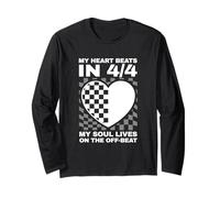 My Soul Lives On The Off-Beat Funny Ska Music Musician Long Sleeve T-Shirt