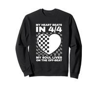 My Soul Lives On The Off-Beat Funny Ska Music Musician Sweatshirt