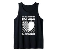 My Soul Lives On The Off-Beat Funny Ska Music Musician Tank Top