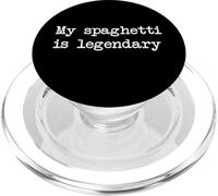 My spaghetti is legendary Funny Spaghetti Minimalist PopSockets PopGrip for MagSafe