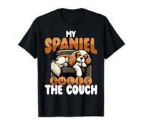My Spaniel Rules The Couch Funny Dog T-Shirt