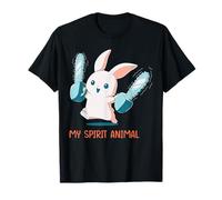 My Spirit Animal Cute Rabbit with Chainsaw T-Shirt