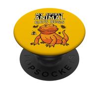 My Spirit Animal Eats Bugs Bearded Dragon PopSockets Adhesive PopGrip