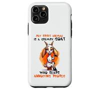 My Spirit Animal Grumpy Goat Slaps Annoying People Fun Case for iPhone 11 Pro