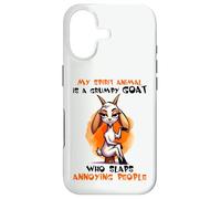My Spirit Animal Grumpy Goat Slaps Annoying People Fun Case for iPhone 17