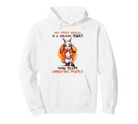 My Spirit Animal Grumpy Goat Slaps Annoying People Fun Pullover Hoodie