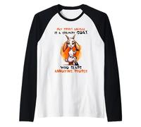My Spirit Animal Grumpy Goat Slaps Annoying People Fun Raglan Baseball Tee