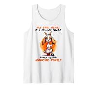 My Spirit Animal Grumpy Goat Slaps Annoying People Fun Tank Top