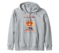 My Spirit Animal Grumpy Goat Slaps Annoying People Fun Zip Hoodie