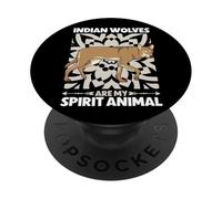 My spirit animal - Indian Wolf PopSockets Adhesive PopGrip