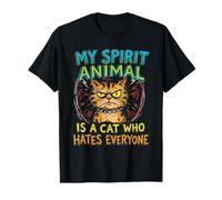 My Spirit Animal is A Cat Who Hates Everyone for Introvert T-Shirt