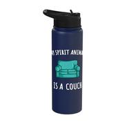 My Spirit Animal is A Couch Lazy People Funny Couch Stainless Steel Insulated Water Bottle
