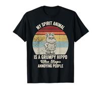 My Spirit Animal is A Grumpy Hippo Who Slaps T-Shirt