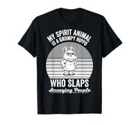 My Spirit Animal is A Grumpy Hippo Who Slaps T-Shirt