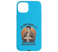 My Spirit Animal Is a Grumpy Vampire That Needs Coffee Case for iPhone 15 Plus