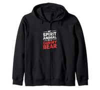 My Spirit Animal Is A Gummy Bear Candy Lover Kid |- Zip Hoodie