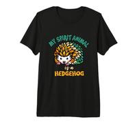 My Spirit Animal is A Hedgehog Colorful Design Premium T-Shirt