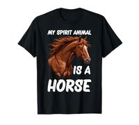 My Spirit Animal is A Horse Equestrian Funny Horse Riding T-Shirt