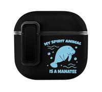 My Spirit Animal Is A Manatee Case Cover Compatible with AirPods 4th Generation Hard Skin Protection