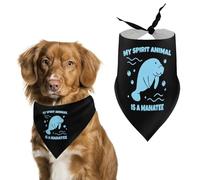 My Spirit Animal Is A Manatee Dog Bandanas Puppy Cat Kerchief Pet Triangle Scarf Costumes Decorations