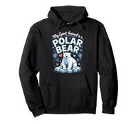 My Spirit Animal Is a Polar Bear Arctic Wildlife Pullover Hoodie