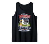 My Spirit Animal is A Seagull At A Baseball Game Tank Top