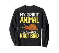 My Spirit Animal Is A Sleepy Kiwi Bird Cute Nature Sweatshirt