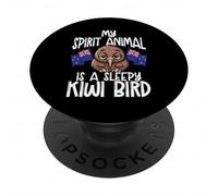 My Spirit Animal Is A Sleepy Kiwi Bird New Zealand PopSockets Adhesive PopGrip
