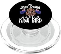 My Spirit Animal Is A Sleepy Kiwi Bird New Zealand PopSockets PopGrip for MagSafe