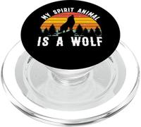 My Spirit Animal Is A Wolf PopSockets PopGrip for MagSafe