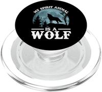My Spirit Animal Is A Wolf PopSockets PopGrip for MagSafe
