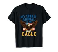 My Spirit Animal Is an Eagle Military Veteran Emblem T-Shirt