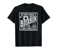 My Spirit Animal is Bourbon Funny drinker's Party Design T-Shirt