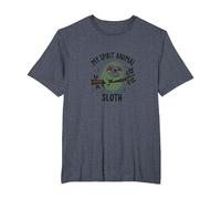 My Spirit Animal Sloth: Cute Lazy Day Nature Lover T-Shirt, Men's Big and Tall, Heather Blue, 2X Tall