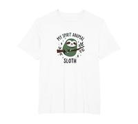 My Spirit Animal Sloth: Cute Lazy Day Nature Lover T-Shirt, Men's Big and Tall, White, 5X Tall