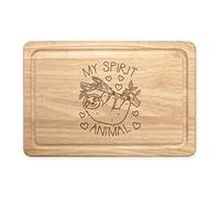 My Spirit Animal Sloth Rectangular Wooden Chopping Board