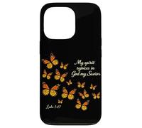 My Spirit Rejoices In God My Savior Luke 1:47 Christian Case for iPhone 13 Pro