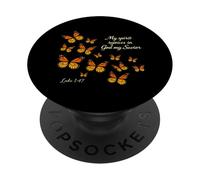 My Spirit Rejoices In God My Savior Luke 1:47 Christian PopSockets Adhesive PopGrip
