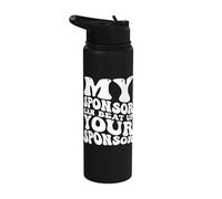 My Sponsor Can Beat Up Your Sponsor Stainless Steel Insulated Water Bottle