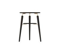 My Spot Side Table Black Oak/ Brass