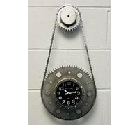 My Square Mile Bike Chain Gear Wall Clock, Industrial Metal Cog 60Cm
