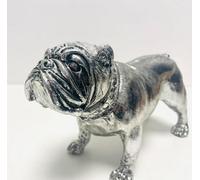My Square Mile British Bulldog Decorative Figurine, Silver, 27Cm, Gift, Home Decor
