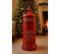 My Square Mile Christmas Post Box North Pole Letters To Santa Reindeer Mail Garden Decoration With Rear Access Door, 77Cm Tall